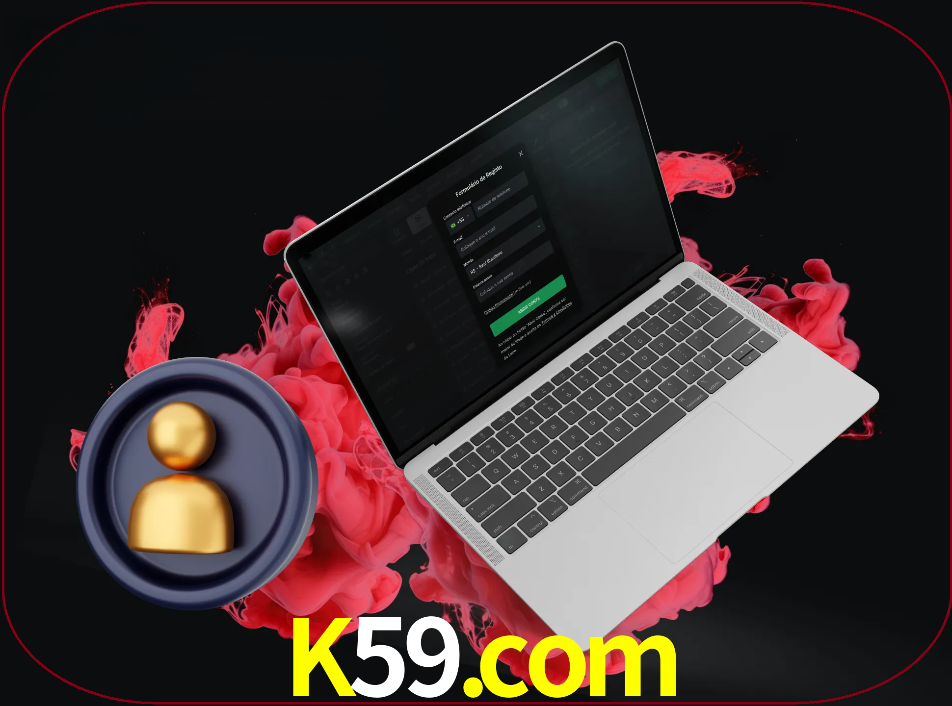No cabeçalho do site k59, clique no botão que o levará a um formulário especial onde terá de introduzir as suas informações actuais.